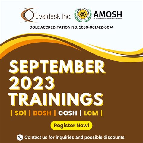 cosh training courses philippines.